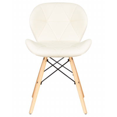 Стул обеденный DOBRIN BUTTERFLY (ножки светлый бук, цвет сиденья кремовый)