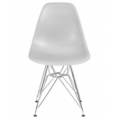 Набор 4 шт Стул обеденный DOBRIN DSR (ножки хром, цвет светло-серый (GR-01))