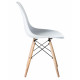 Стул обеденный DOBRIN DSW (ножки светлый бук, цвет белый (W-02))