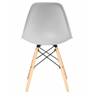 Набор 4 шт Стул обеденный DOBRIN DSW (ножки светлый бук, цвет светло-серый (GR-01)) - купить в Екатеринбурге, в наличии