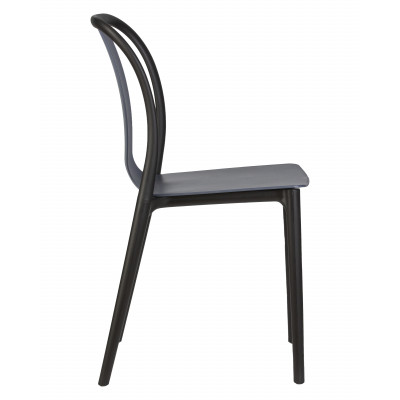 Набор 4 шт Стул обеденный DOBRIN ADAM (черный/серо-голубой) - купить в Екатеринбурге, в наличии