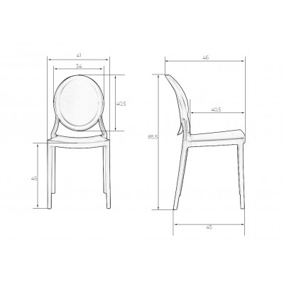 Стул обеденный DOBRIN ALBERT (чёрный) - купить в Екатеринбурге, в наличии