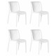 Набор 4 шт Стул обеденный DOBRIN WALTER (белый) - купить в Екатеринбурге, в наличии
