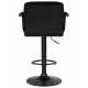 Стул барный DOBRIN KRUGER ARM BLACK (черный вельвет (LAR-E2041-52)) - купить в Екатеринбурге, в наличии