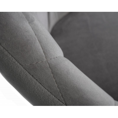 Набор 2 шт Стул барный DOBRIN LOGAN BLACK (серый велюр (MJ9-75))