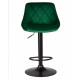 Стул барный DOBRIN LOGAN BLACK (зеленый велюр (MJ9-88)) - купить в Екатеринбурге, в наличии