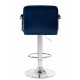 Стул барный DOBRIN KRUGER ARM (синий велюр (MJ9-117))