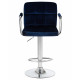 Стул барный DOBRIN KRUGER ARM (синий велюр (MJ9-117))