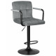 Набор 2 шт Стул барный DOBRIN KRUGER ARM BLACK (серый велюр (MJ9-75)) - купить в Екатеринбурге, в наличии