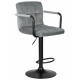 Набор 2 шт Стул барный DOBRIN KRUGER ARM BLACK (серый велюр (MJ9-75)) - купить в Екатеринбурге, в наличии