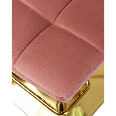 Стул барный DOBRIN GOLDIE (пудрово-розовый велюр (MJ9-32))