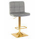 Набор 2 шт Стул барный DOBRIN GOLDIE (серый велюр (MJ9-75))