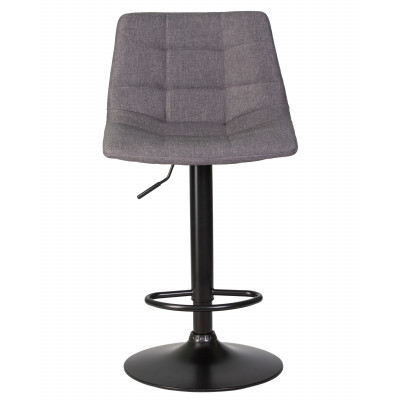 Стул барный DOBRIN TAILOR BLACK (серая ткань (188-55))