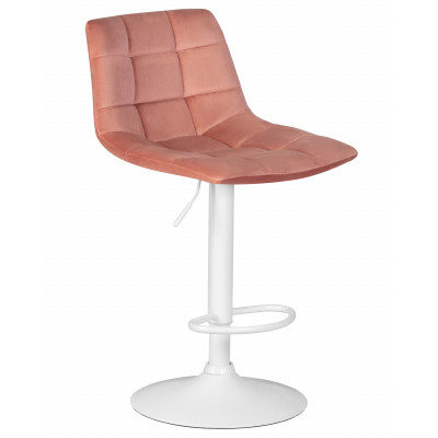 Набор 2 шт Стул барный DOBRIN TAILOR WHITE (пудрово-розовый велюр (MJ9-32)) - купить в Екатеринбурге, в наличии