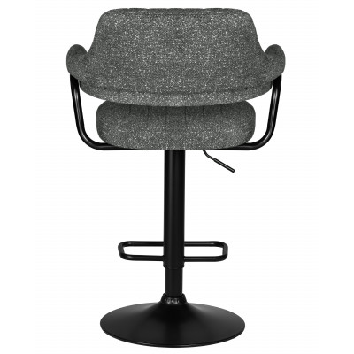 Стул барный DOBRIN CHARLY BLACK (серый твид (LEO11))