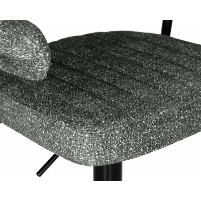 Стул барный DOBRIN CHARLY BLACK (серый твид (LEO11))