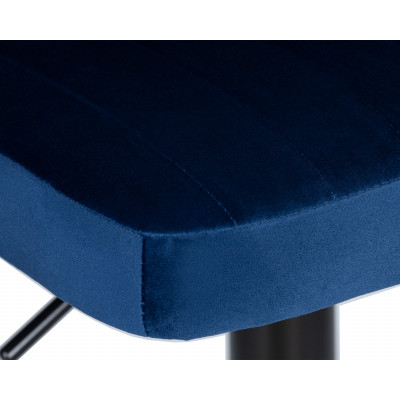 Набор 2 шт Стул барный DOBRIN CHARLY BLACK (синий велюр (MJ9-117)) - купить в Екатеринбурге, в наличии