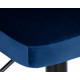 Набор 2 шт Стул барный DOBRIN CHARLY BLACK (синий велюр (MJ9-117)) - купить в Екатеринбурге, в наличии