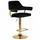 Набор 2 шт Стул барный DOBRIN CHARLY GOLD (черный велюр (MJ9-101))