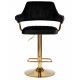 Набор 2 шт Стул барный DOBRIN CHARLY GOLD (черный велюр (MJ9-101))