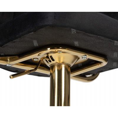 Набор 2 шт Стул барный DOBRIN CHARLY GOLD (черный велюр (MJ9-101))