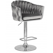 Стул барный DOBRIN MARCEL (серый велюр (MJ9-75))