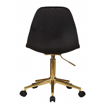 Набор 2 шт Офисное кресло для персонала DOBRIN MONTY GOLD (чёрный велюр (MJ9-101)) - купить в Екатеринбурге, в наличии