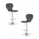 Набор 2 шт Стул барный DOBRIN ELISA (серый) - купить в Екатеринбурге, в наличии