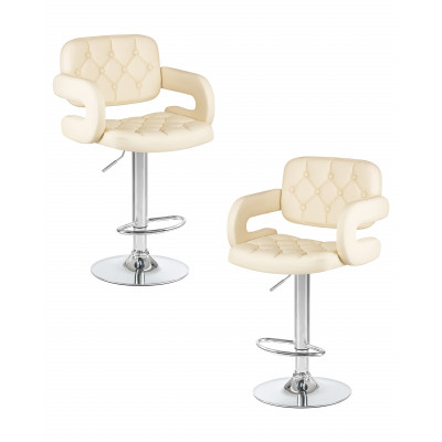 Набор 2 шт Стул барный DOBRIN TIESTO (кремовый)