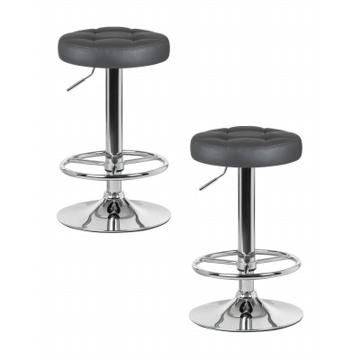 Набор 2 шт Табурет барный DOBRIN BRUNO (серый) - купить в Екатеринбурге, в наличии