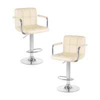 Набор 2 шт Стул барный DOBRIN KRUGER ARM (кремовый)