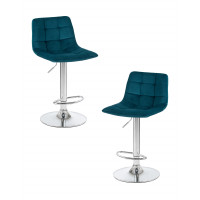 Набор 2 шт Стул барный DOBRIN TAILOR (морской волны велюр (MJ9-99))