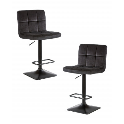 Набор 2 шт Стул барный DOBRIN DOMINIC (черный велюр (MJ9-101))