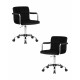 Набор 2 шт Офисное кресло для персонала DOBRIN TERRY (черный велюр (MJ9-101))