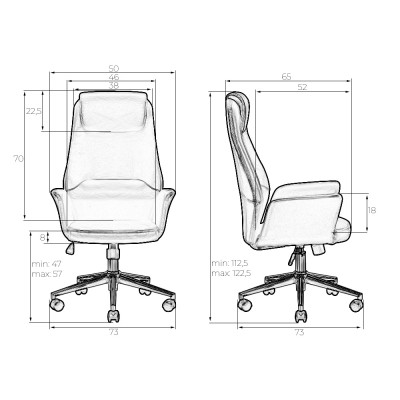 Офисное кресло для руководителей DOBRIN COLTON (черный) - купить в Екатеринбурге, в наличии