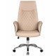 Офисное кресло для руководителей DOBRIN LEONARD (коричнево-бежевый) - купить в Екатеринбурге, в наличии
