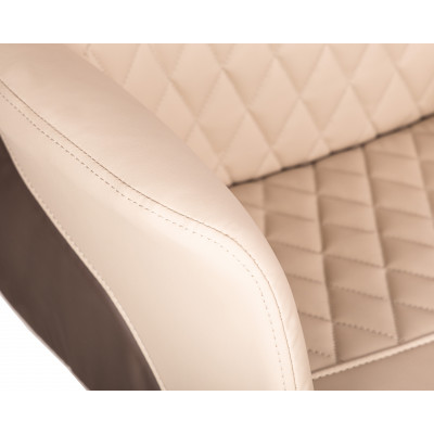 Офисное кресло для руководителей DOBRIN LEONARD (коричнево-бежевый) - купить в Екатеринбурге, в наличии