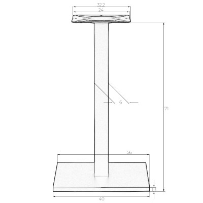Подстолье обеденное DOBRIN GRACE - купить в Екатеринбурге, в наличии