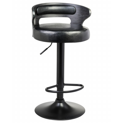 Набор 2 шт Стул барный DOBRIN FRED BLACK (чёрное дерево, чёрный)