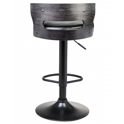 Набор 2 шт Стул барный DOBRIN FRED BLACK (чёрное дерево, чёрный)