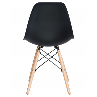 Набор 4 шт Стул обеденный DOBRIN DSW (ножки светлый бук, цвет чёрный (B-03)) - купить в Екатеринбурге, в наличии