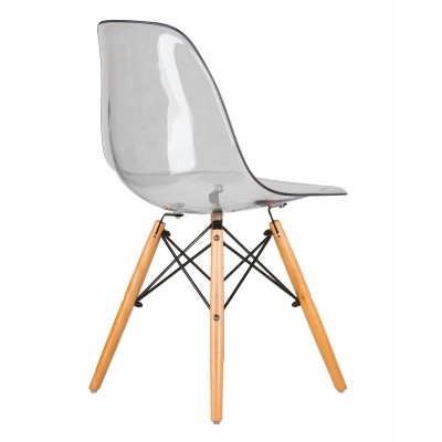 Стул обеденный DOBRIN DSW CASPER (ножки светлый бук, цвет прозрачный)