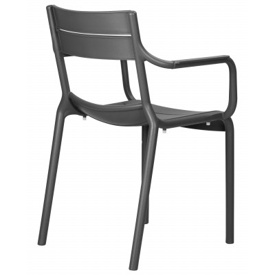 Набор 4 шт Стул обеденный DOBRIN TIM ARM (темно-серый (GR-04))