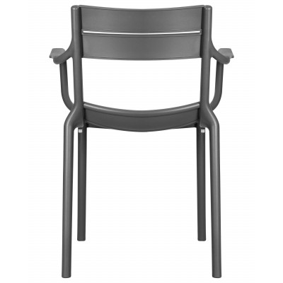 Набор 4 шт Стул обеденный DOBRIN TIM ARM (темно-серый (GR-04))