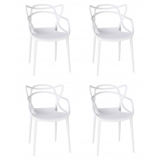Набор 4 шт Стул обеденный DOBRIN MASTERS (белый (W-02))