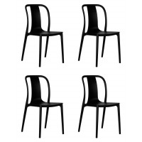 Набор 4 шт Стул обеденный DOBRIN ADAM (черный)