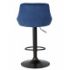 Набор 2 шт Стул барный DOBRIN LOGAN BLACK (синий велюр (MJ9-117))