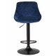 Набор 2 шт Стул барный DOBRIN LOGAN BLACK (синий велюр (MJ9-117))