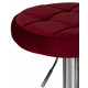Набор 2 шт Табурет барный DOBRIN BRUNO (бордовый велюр (MJ9-43)) - купить в Екатеринбурге, в наличии