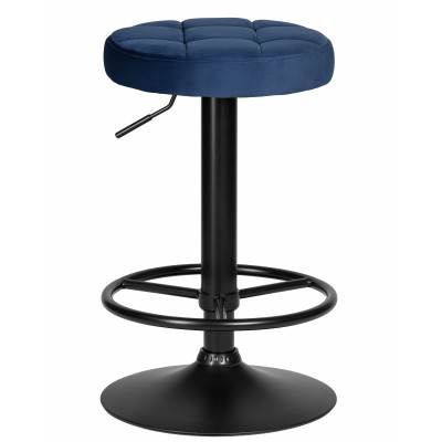Набор 2 шт Табурет барный DOBRIN BRUNO BLACK (синий велюр (MJ9-117)) - купить в Екатеринбурге, в наличии